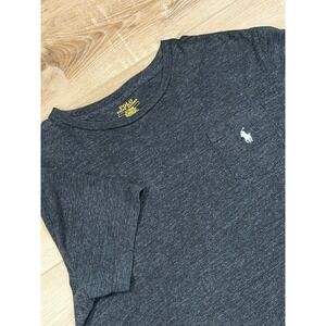 Polo Ralph Lauren Mens Classic Fit Pocket T-Shirt Charcoal Gray Heather Medium